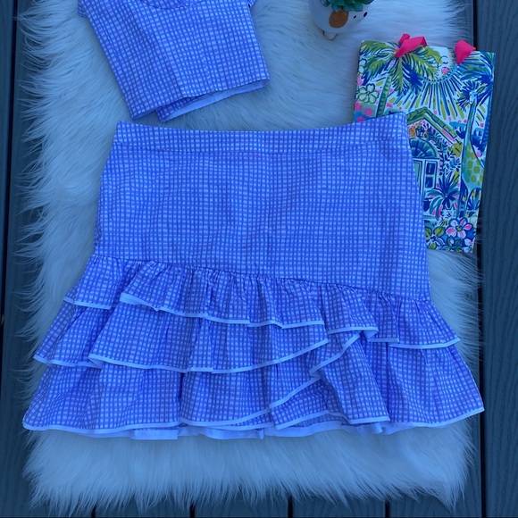 Lilly Pulitzer Purple Gingham set - Picture 4 of 6